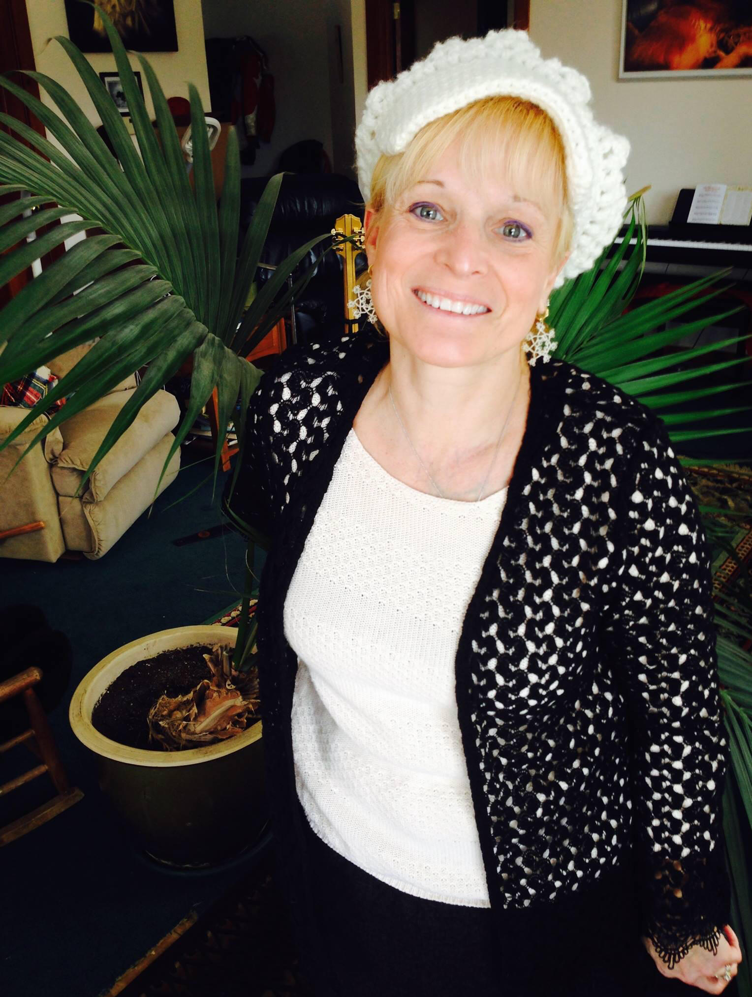 Veronica de Saint Phalle at her studio in Johnson Vermont